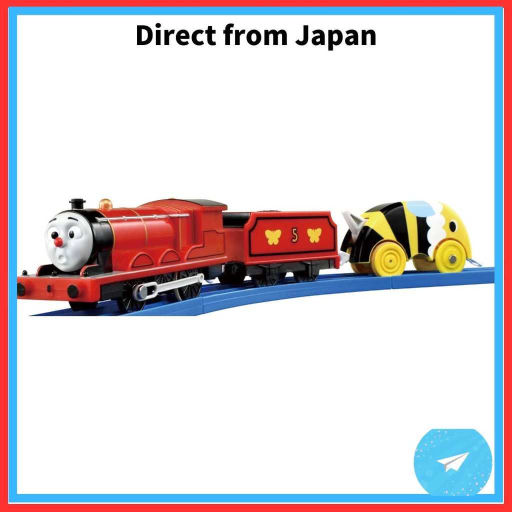 Takara Tomy Plarail Thomas TS-14 Plarail James e Bee Chase Trem de Brinquedo (A partir de 3 anos) [Direto Do Japão]
