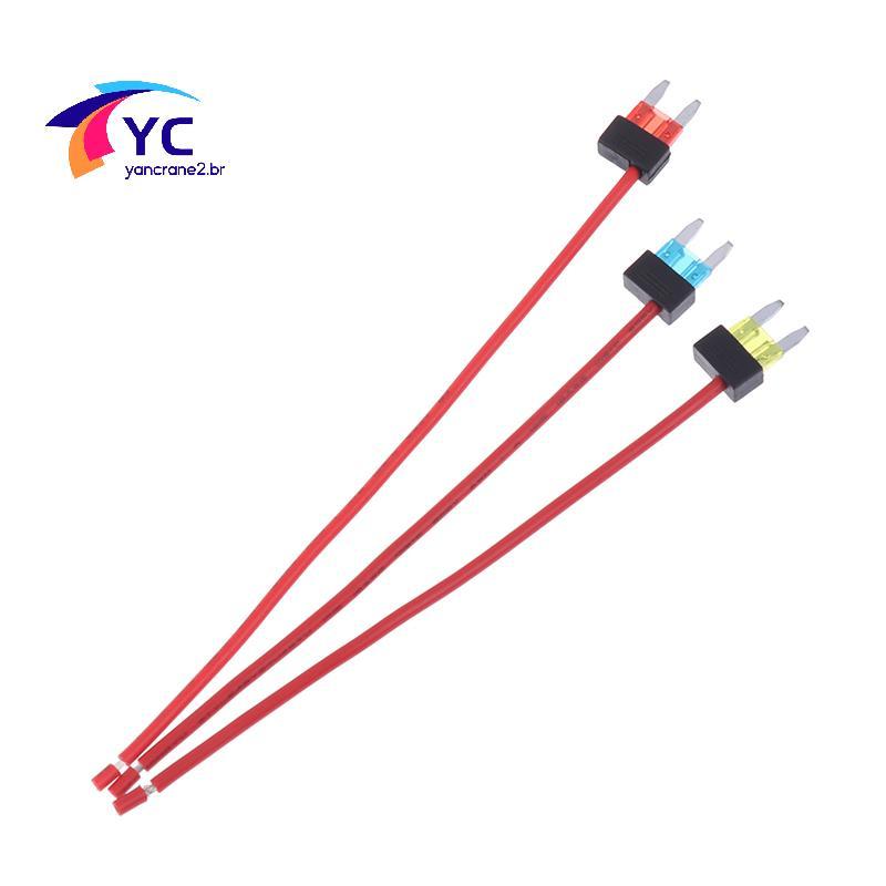 YCBR 1PC Suporte Para Fusível de Carro Add-a-circuit TAP Adaptador MINI ATM APM de Dispositivo de Segurança Simples 12V 