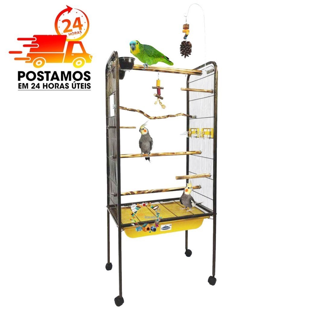 Viveiro Grande PLAYGROUND Para Calopsita Red Rumped Cacatua Ring Neck Papagaio Aves Mansas