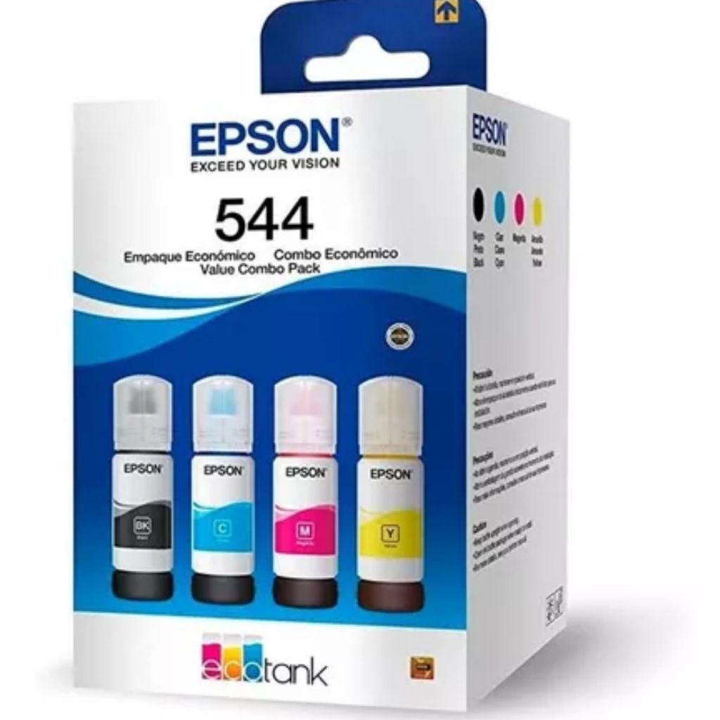 Kit c 4  refil T544 Para544 L1110 - L1250 - L3110 - L3150 - L3160 - L3250  lacrado novo