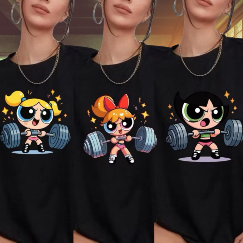 Camiseta Meninas Super Poderosas Feminina Academia 100% Algodão Premium Estilosa