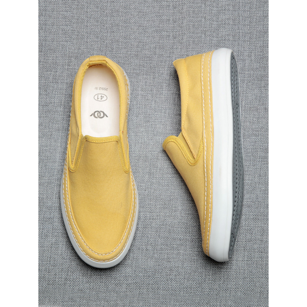 2026 novo estilo sapatos masculinos verão respirável sapatos de lona sapatos casuais masculinos deslizamento-em tênis ve