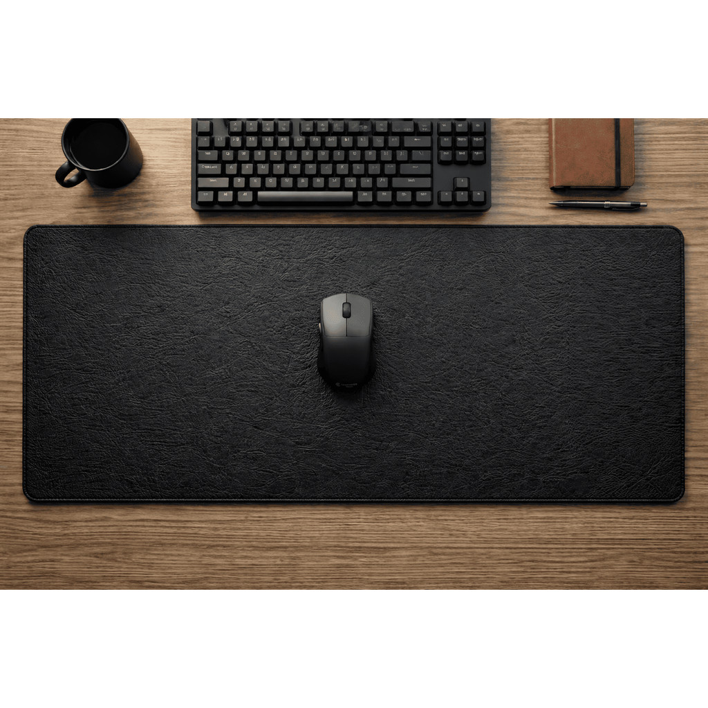 Mouse Pad Grande Preto Sintético Premium Gamer Office Costurado em Oferta na Shopee
