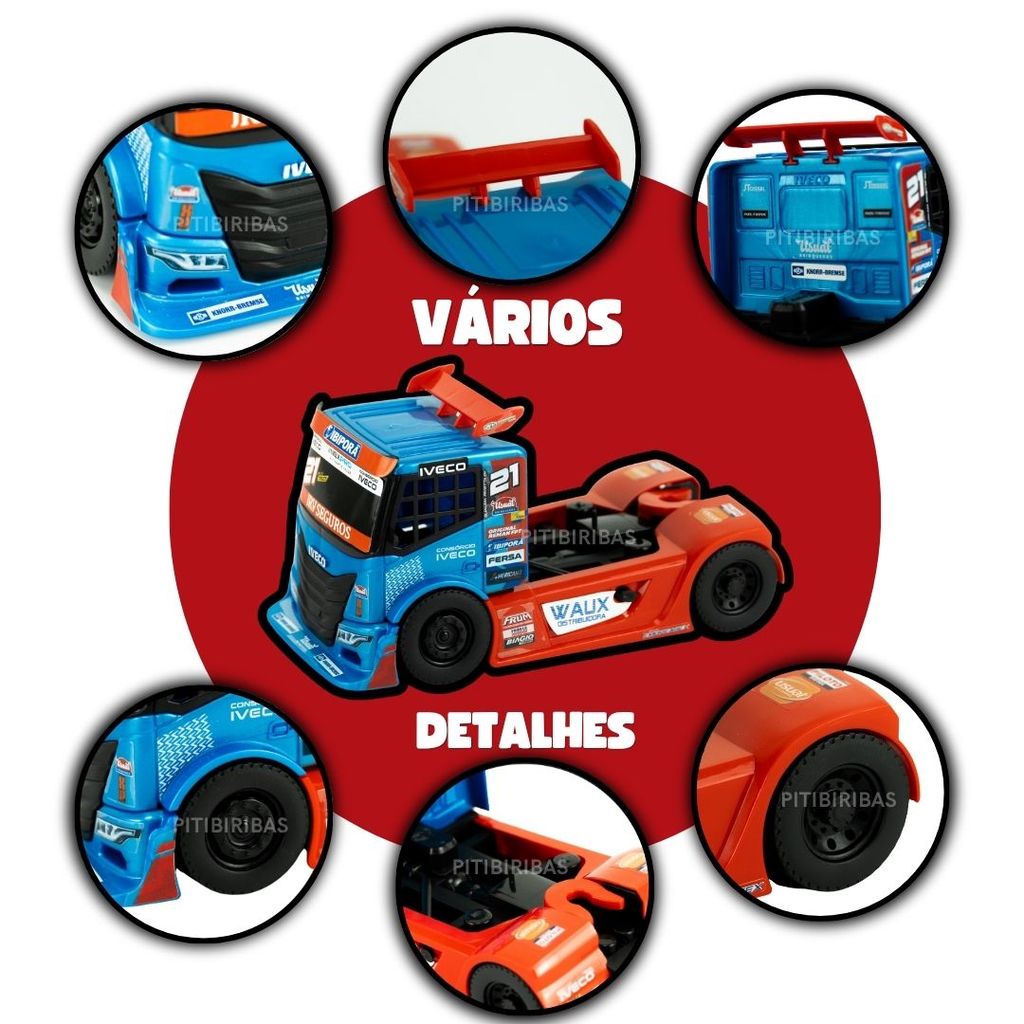 Detalhes do Caminhão de Brinquedo Iveco Copa Truck Miniatura Caminhão Escala 1/30 Caminhão Briquedo