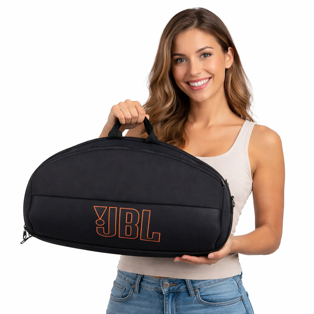 Bolsa Case de Boombox JBL 4 Alça Dupla Capa Reforçada Resistente a Respingos D'Água