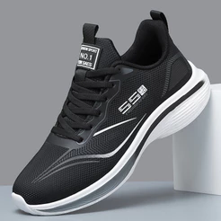 Sapatos Esportivos Masculinos de Couro Fashionável Respirável Ultra-leve Sapatos Adesivos a Frio Sapatos Masculinos