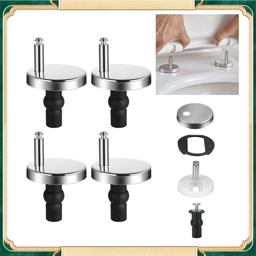 4 parafusos de expansão e dobradiças para assento sanitário Parafusos de fixação para assento sanitário