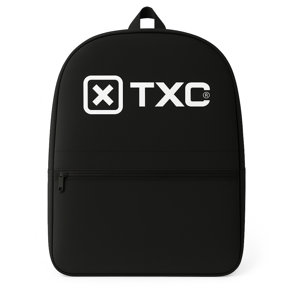 Mochila Grande Preta TXC Unissex 2 Bolso Lateral Escolar Trabalho Notebook