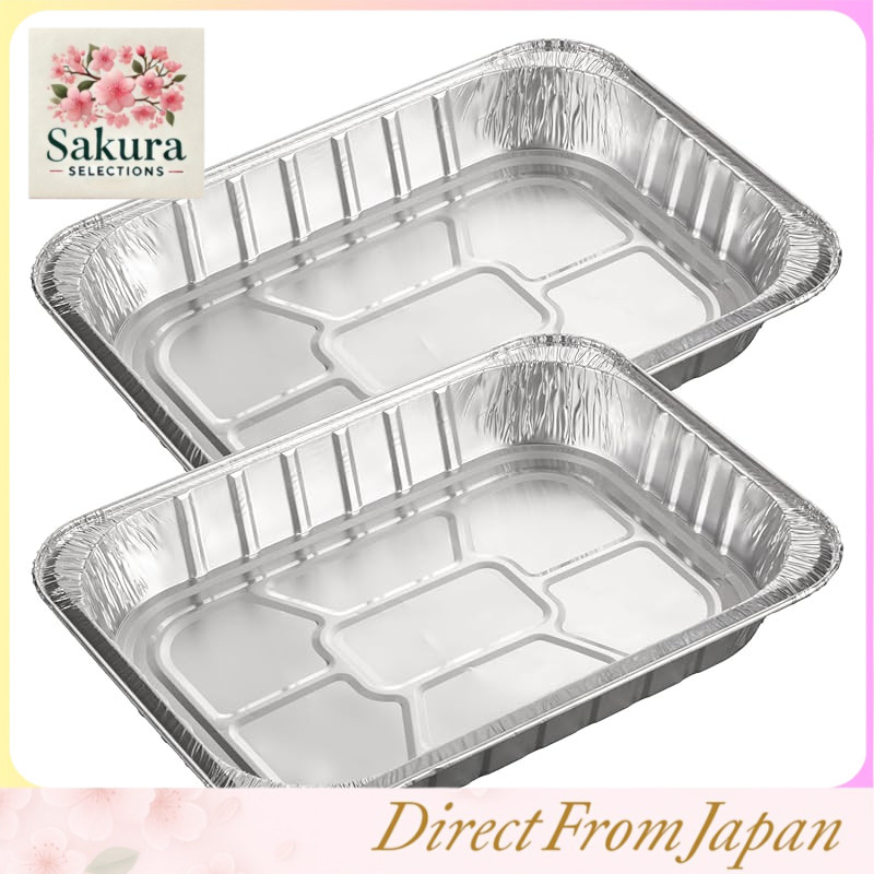 BUNDOK Aluminum BBQ Plate Deep Type L Set of 2 BD-466