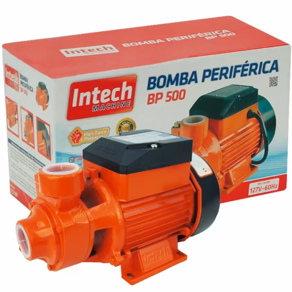 Detalhes do Motobomba periférica 1/2 hp monofásica - BP500 - Intech Machine