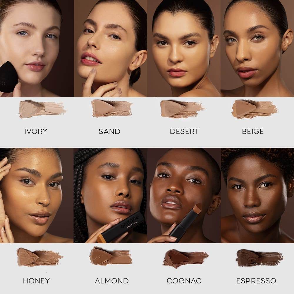 Detalhes do Kit Base em Bastão Almond + Corretivo Médium Tan Océane Edition (2 Produtos)