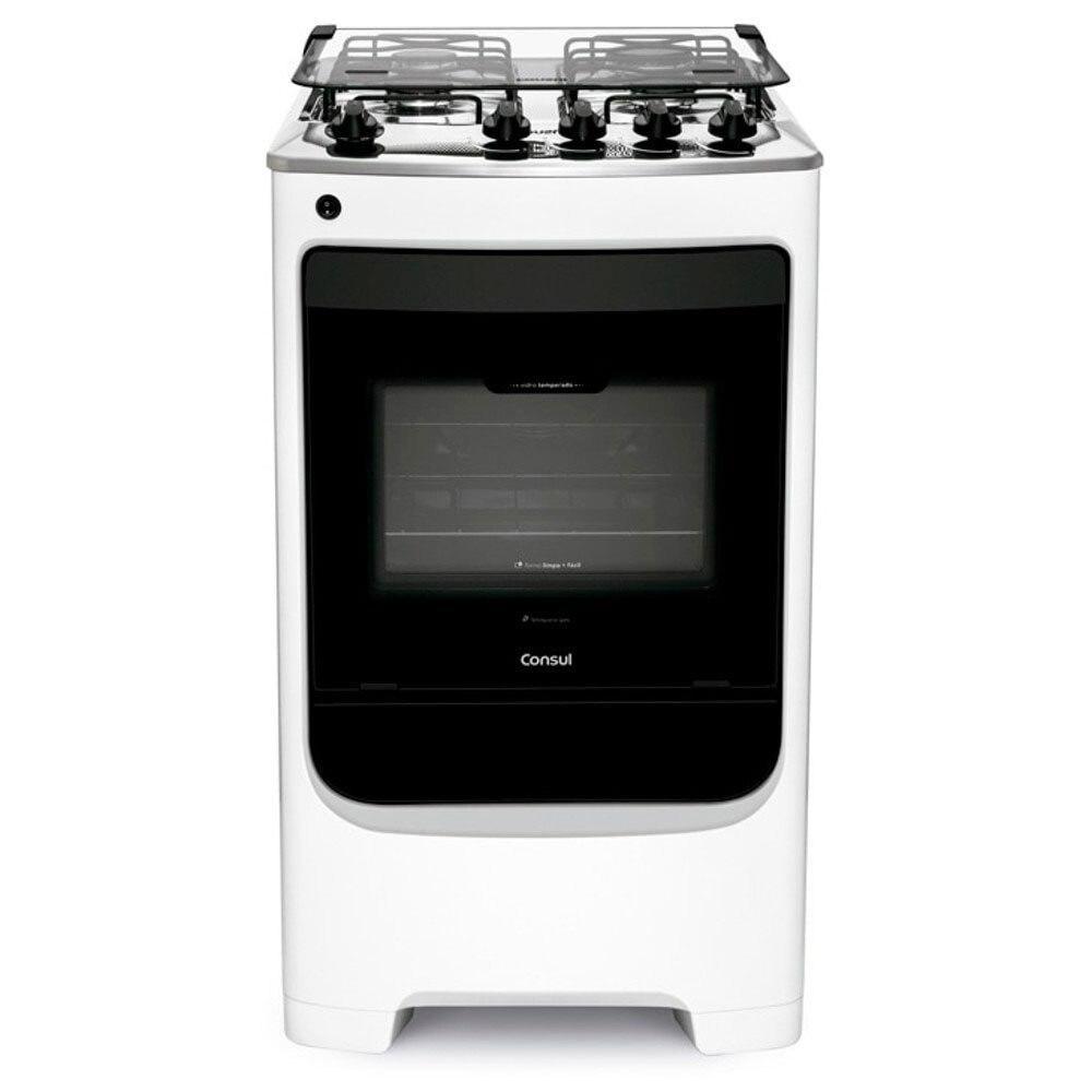 Fogão 4 Bocas Consul CFO4NAB Acendimento Automático, Branco em Oferta na Shopee