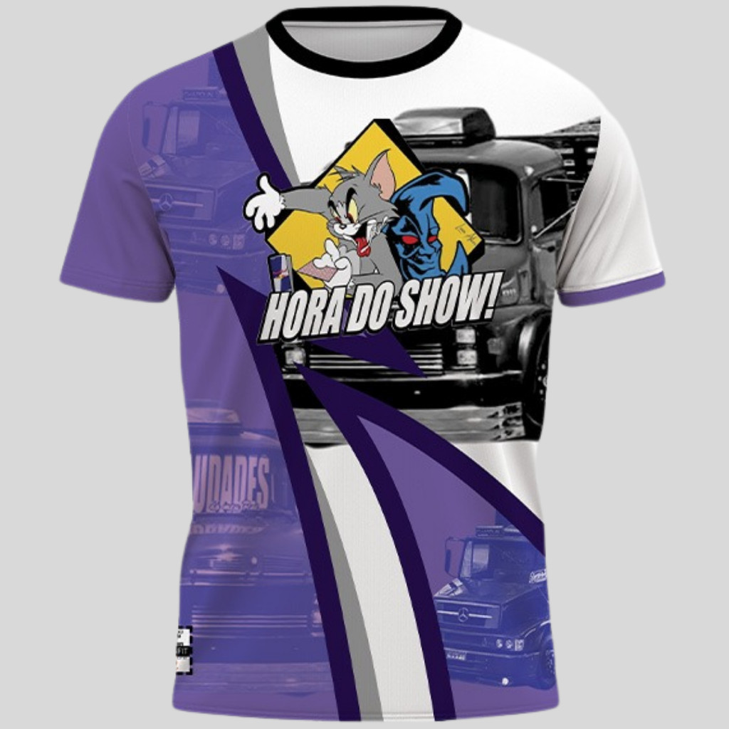 Camiseta Caminhão Caminhoneiro Camisa Hora Do Show Dry Fit Rotas Brasil
