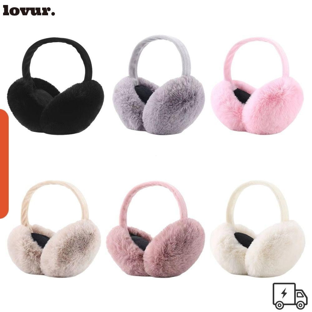 LOVUR Protetores De Ouvido Dobráveis , Fofos Para Proteção , Aquecedores De Orelha De Pelúcia Macios E Quentes Casuais H
