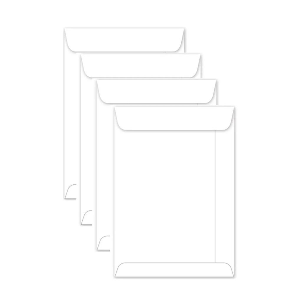 Kit C/50 envelope Branco  200mm X 280mm 90gr