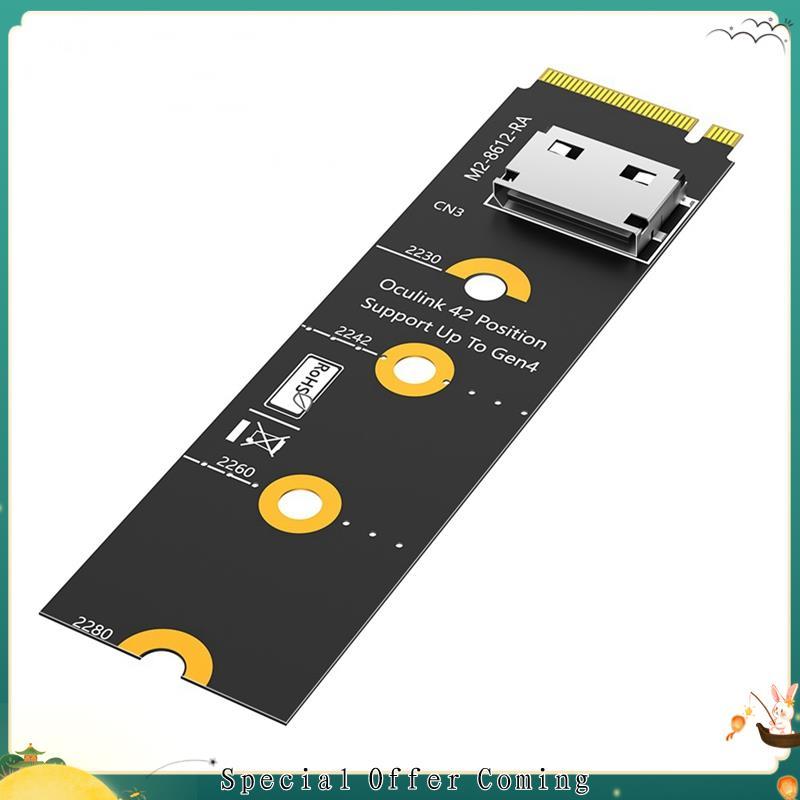 Heheshophhuuele1m . 2 NVMe Para OcuLink EGPU Riser Card Key M SFF-8611/8612 Adaptador , PCI-E 4.0 X4-8612 4i