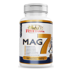 Mag7 Rei Terra Premium - Blend De 7 Magnésios 60 Cápsulas