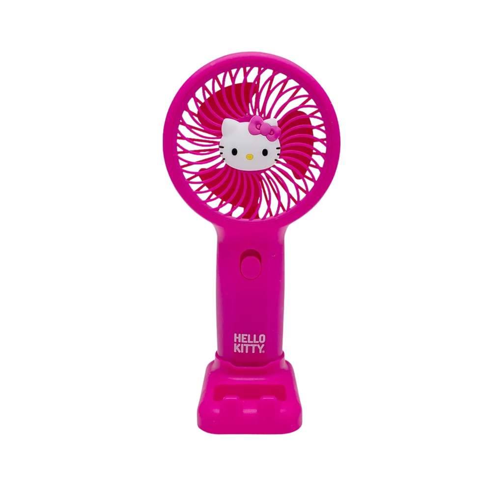 Mini Ventilador Hello Kitty c/ Suporte de Celular Letron Leonora - 10339