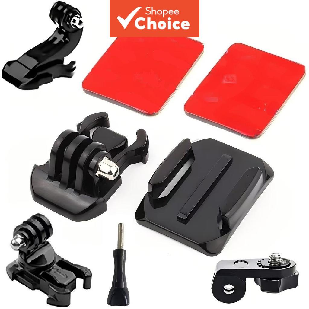Kit Adaptador De Montagem De Capacete 8 Em 1 Almofadas Adesivas Para Câmera De Ação GoPro Acessórios Insta360