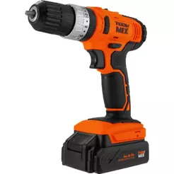 Parafusadeira Furadeira de Impacto 20V Toolmix PFT020I 40Nm Bateria de Lítio Maleta Mandril 10mm