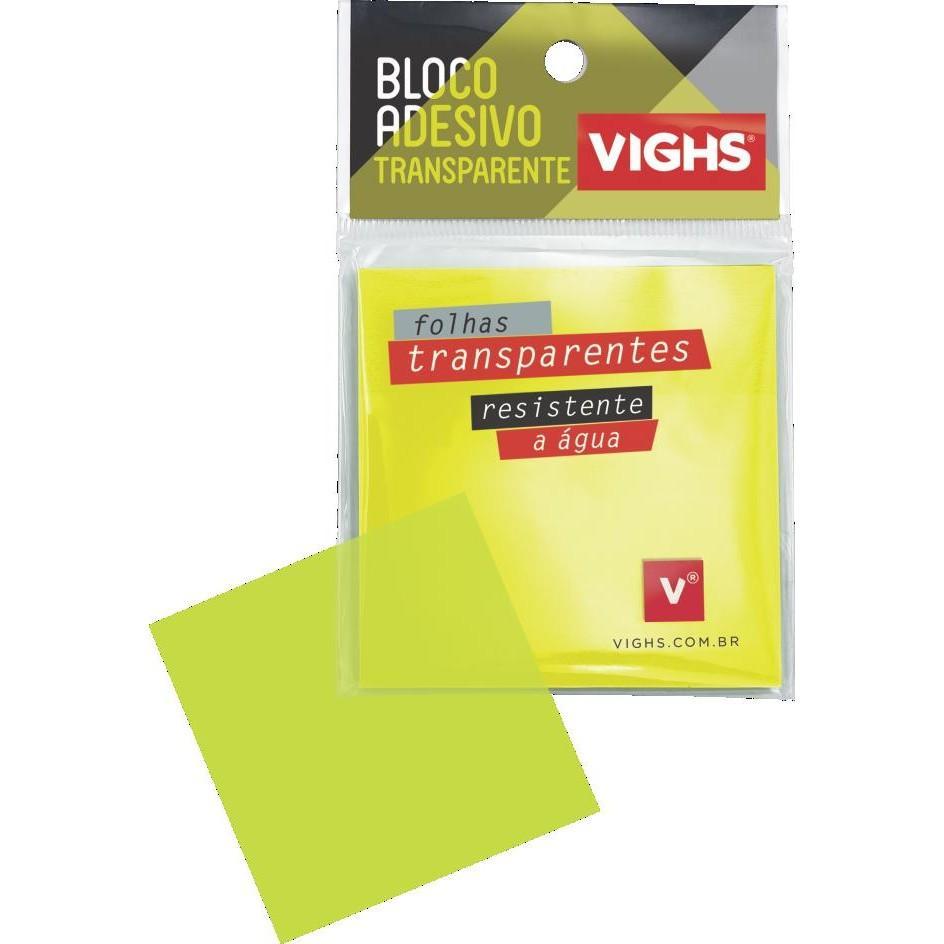 Kit 10 bloco adesivo 76x76 tranparente