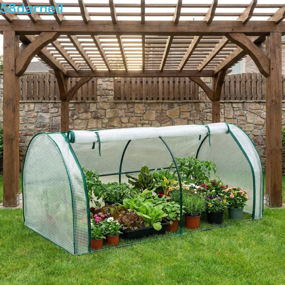 DARNELL Mini Estufa De Plantas , Tenda De Cultivo De Plástico Transparente , Cobertura De Isolamento De Proteção Eficien