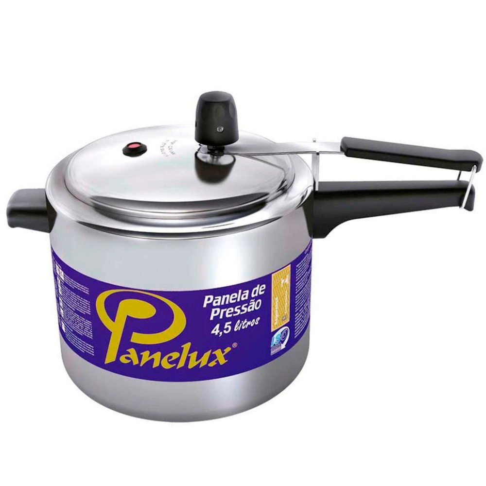 Panela de Pressão Alumínio Polido - 4,5 L Panelux