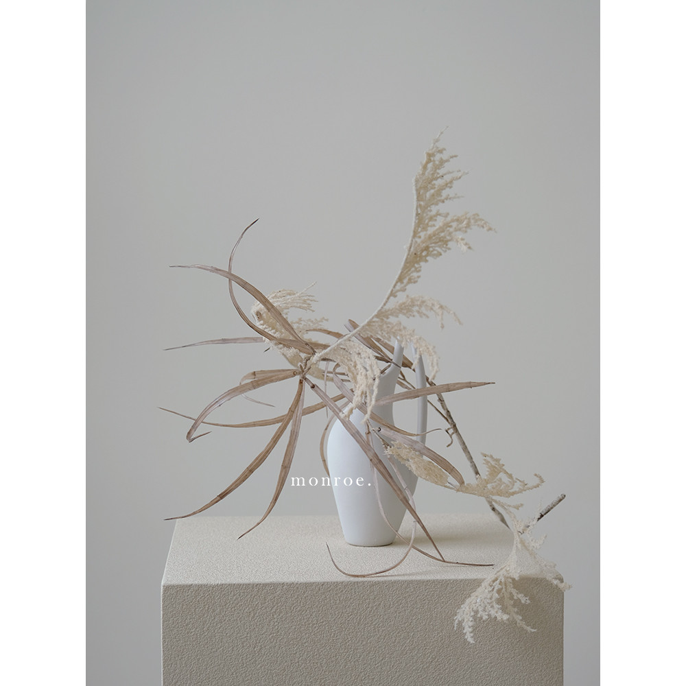 Reed simulação planta flor seca decoração de casamento tiro cena adereços flores imortais entrada decoração decoração