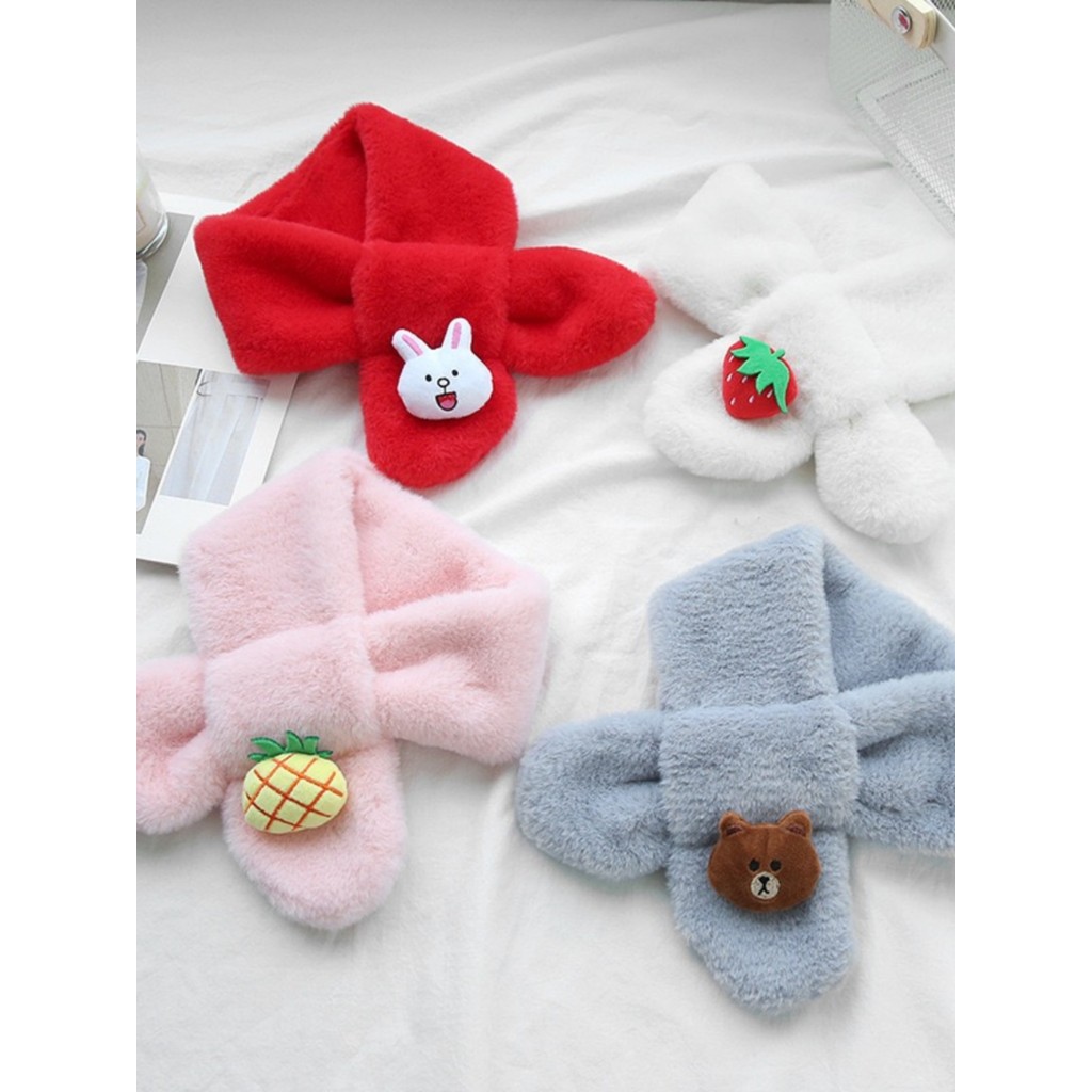 Outono inverno cachecol infantil na moda versão coreana bonito All-Match crianças engrossado quente meninos meninas bebê