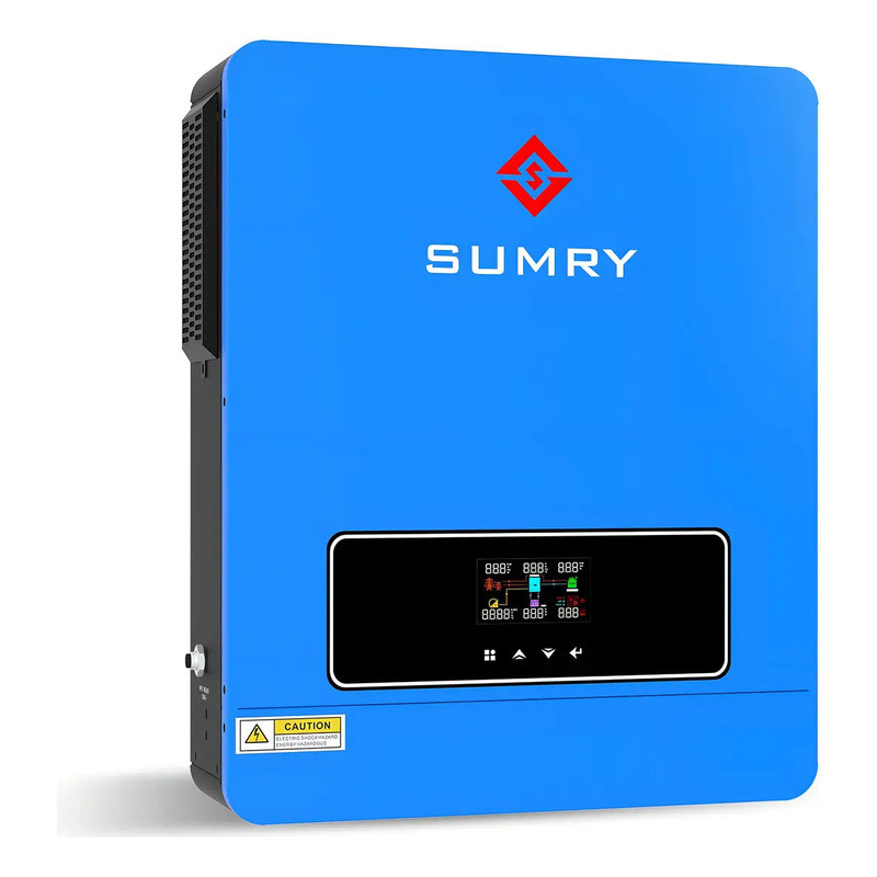 Inversor Solar Hibrido Sumry 10200w 220v Canal Duplo Onda Senoidal Pura Mppt 160a Para Fora Da Rede/dentro Da Rede