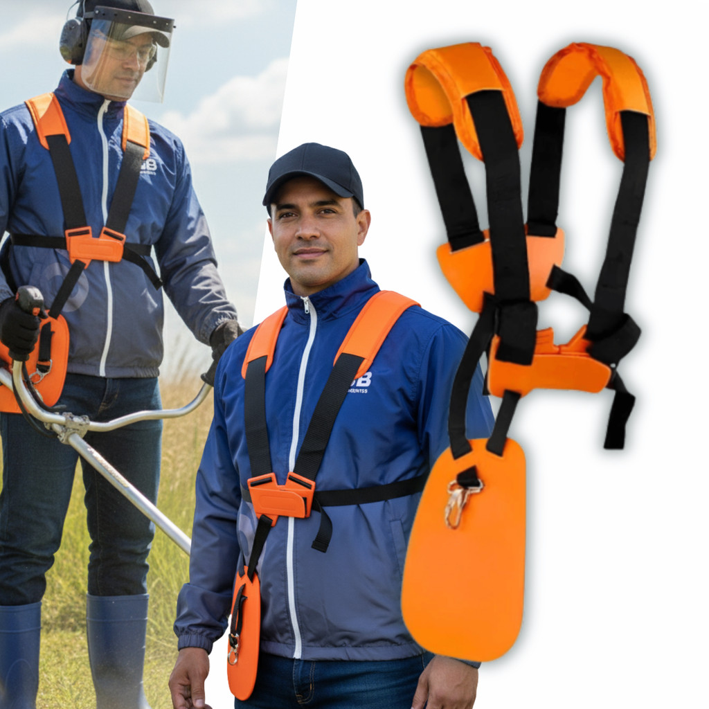 Cinto Colete Duplo Para Roçadeira Stihl, Husqvarna, Toyama, Nakasaki e outros
