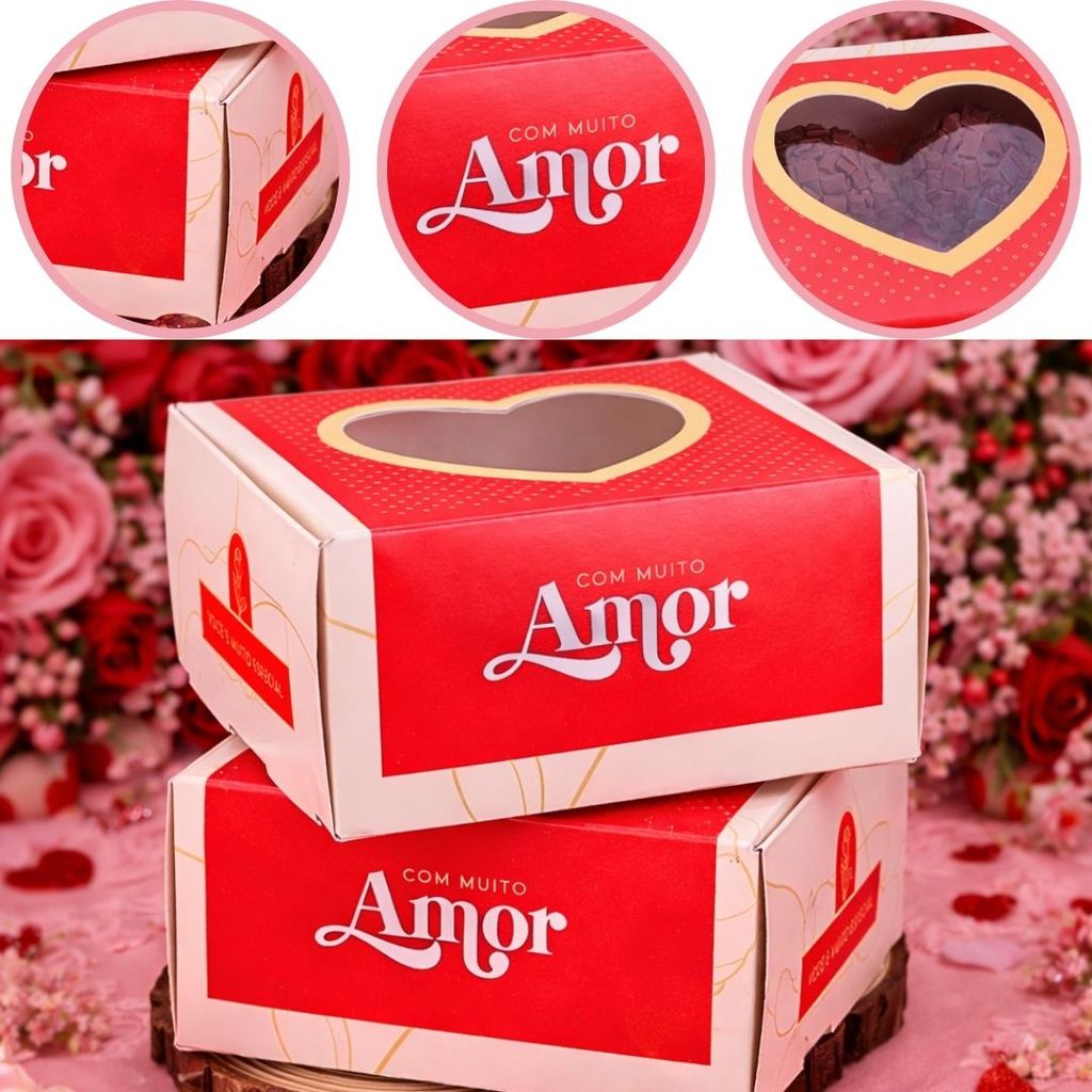 10 CAIXA P/ CORAÇÃO 200G AMOROSA 4198 ( DIA DOS NAMORADOS JANGO 2026 ) OUTLET 4074