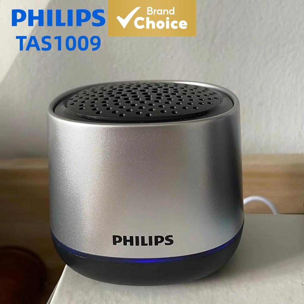 PHILIPS TAS1009 Mini Alto-falante Bluetooth sem Fio HiFi Estéreo Grave Subwoofer Portátil ao Ar Livre com Microfone