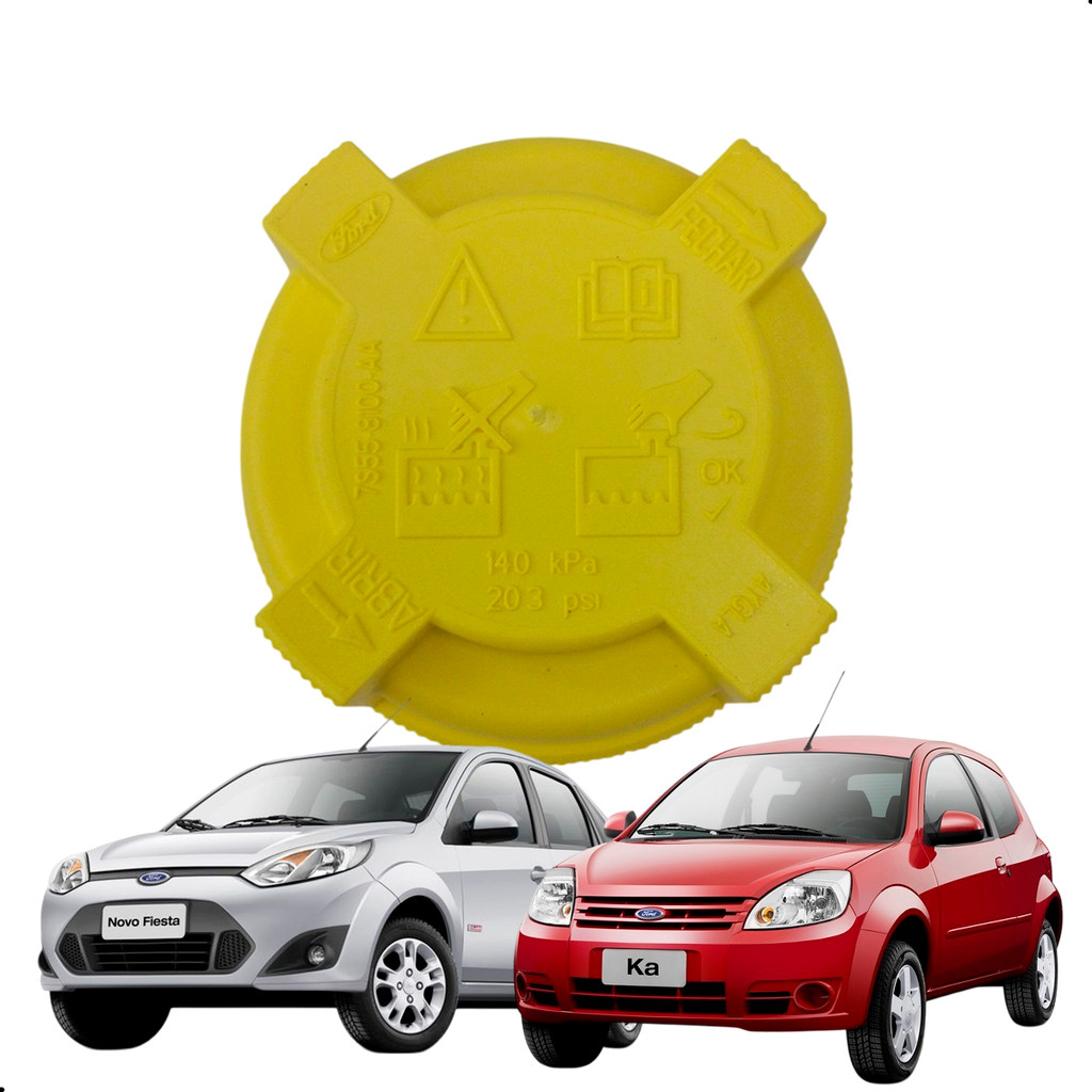 Tampa Reservatório Agua Radiador Original Ford Fiesta Ka Ecosport Escort Courier Zetec Rocam