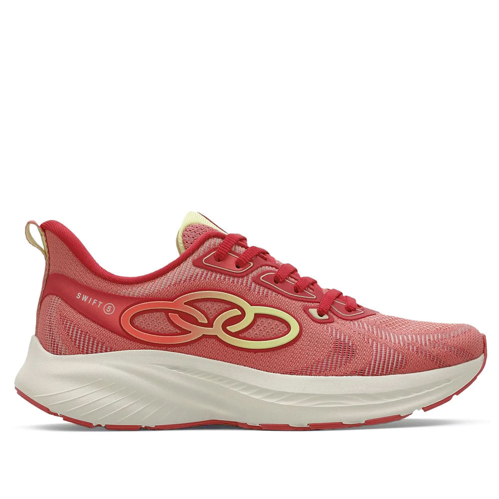 Tênis Feminino Olympikus Swift 5 Evasense Gripper Rosa
