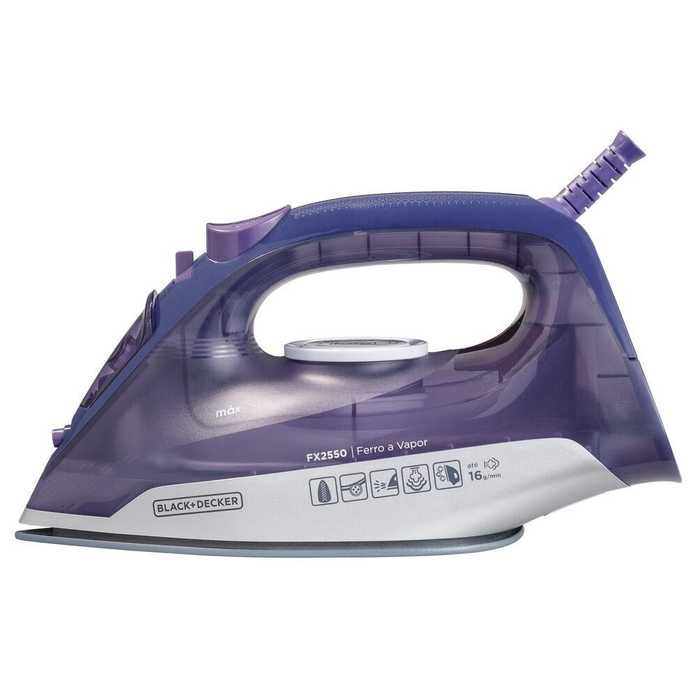 Detalhes do Ferro a Vapor Black & Decker FX2550 com Base Ceramic Gliss 110V
