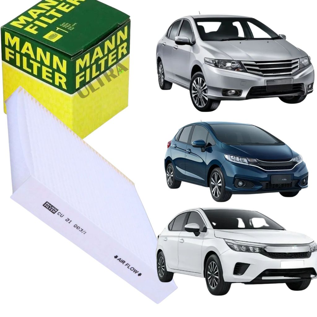 Filtro Ar Condicionado para Honda Civic / City / Fit / HRV / WRV / CRV (Mann CU21003/1) em Oferta na Shopee
