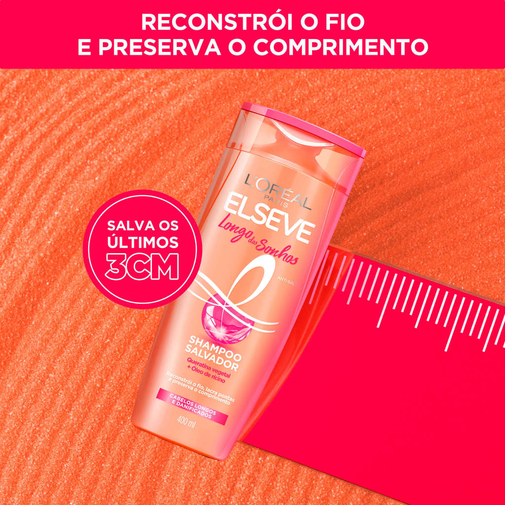 Detalhes do Shampoo Elseve Nutrição Longo Dos Sonhos 400ml