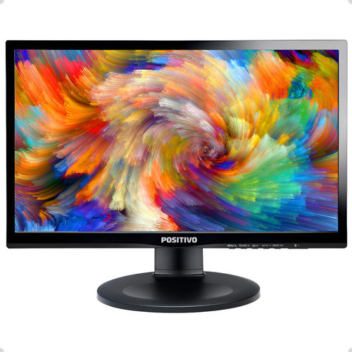 Monitor  Positivo 19 Hdmi Led Giratório Recondicionado Preto 127/220v
