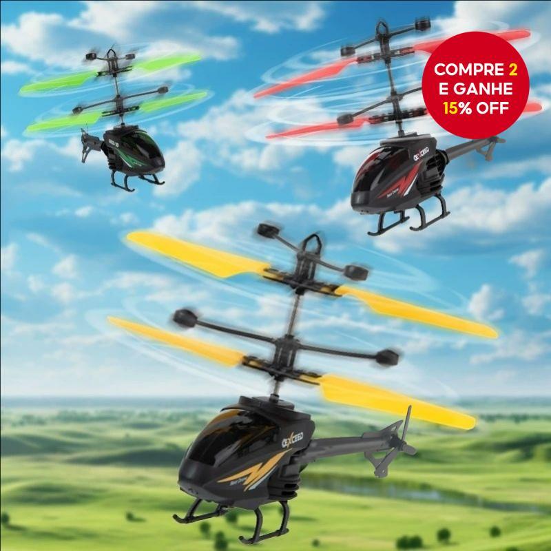 Brinquedo de Helicóptero de Indução de Qualidade-Mini Drone de Controle Remoto Recarregável para Crianças e Iniciantes