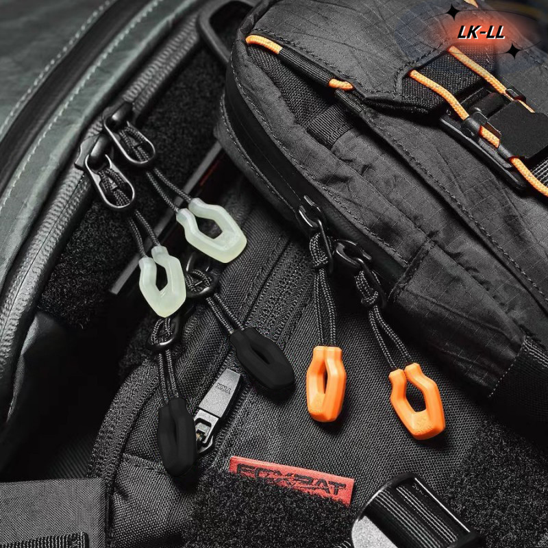 6 Pçs Luminoso Zíper Cordas Extrator Alça Slider Cabeça DIY Kit De Reparo Sacos Roupas Suprimentos Costura Mochila Malas