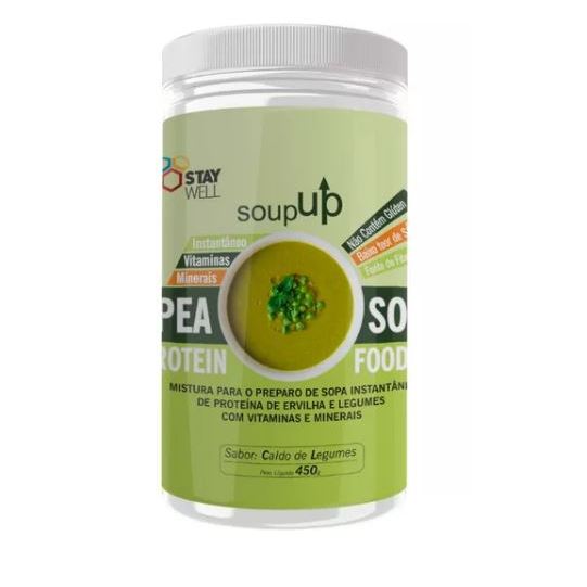 Soup Up Sopa Proteíca 450g Sabor Caldo de Legumes Stay Well em Oferta na Shopee