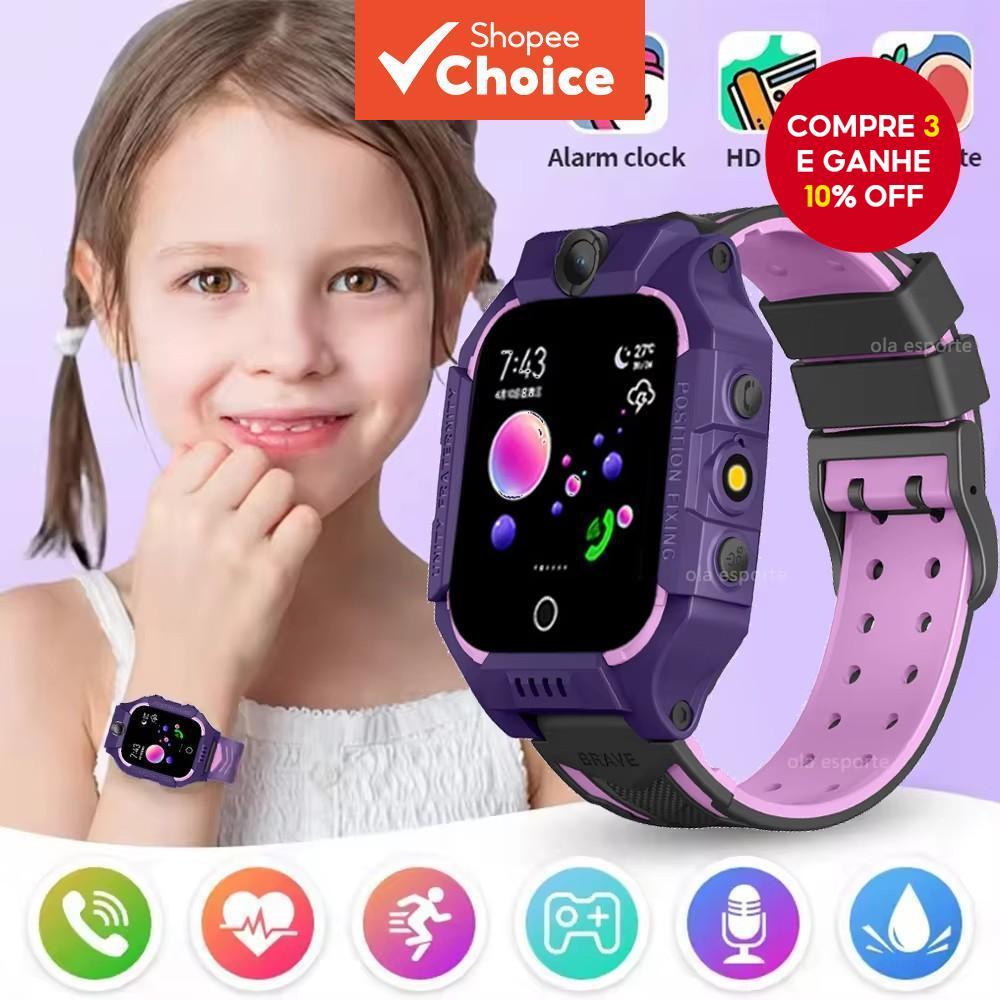  Novo Relógio Inteligente Infantil HD Touch Screen 4G Cartão SIM Chamadas Jogos Relógio Musical Menino Menina Presente