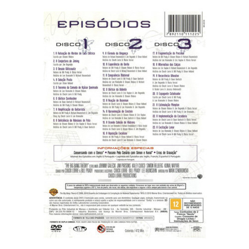Dvd Big Bang A Teoria - Terceira Temporada