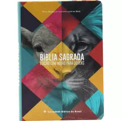 Bíblia Sagrada NTLH Edição com Notas para Jovens | Capa Dura | Leão