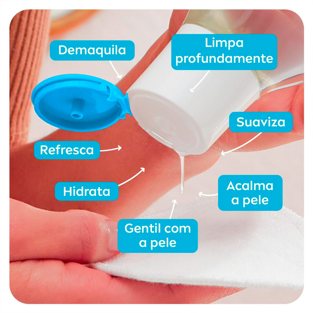 Agua Micelar Nivea Refrescante  7 em 1 Limpeza Facial 200ml