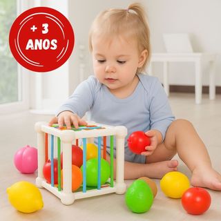Cubo Sensorial Brinquedos Montessori Bebê Brinquedos Pedagogicos Brinquedo Educativo