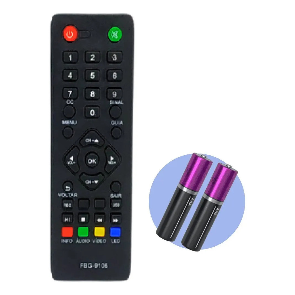 Controle Remoto Compatível C/ Intelbras Modelo Fbg-9106