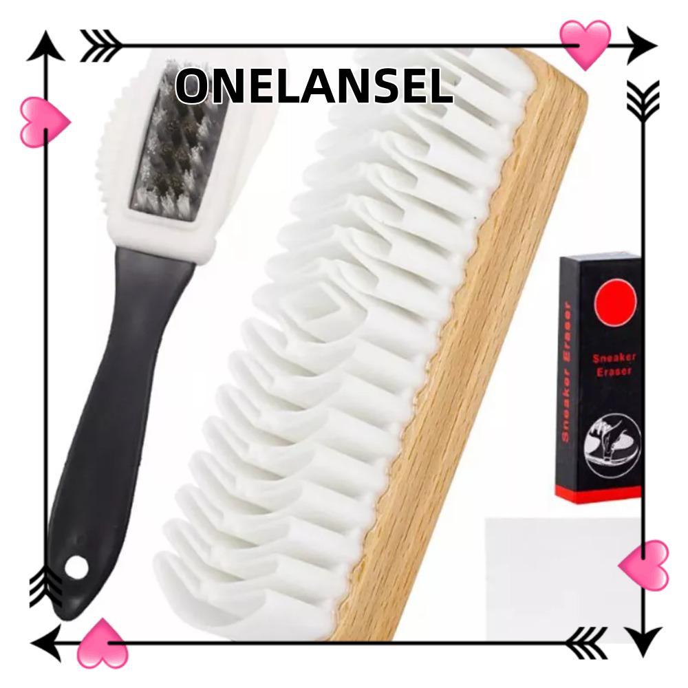 LS Kit De Escovas Nubuck De 4 Unidades , Ferramenta De Limpeza Para Remoção De Manchas Escova De Camurça Com Borracha , 