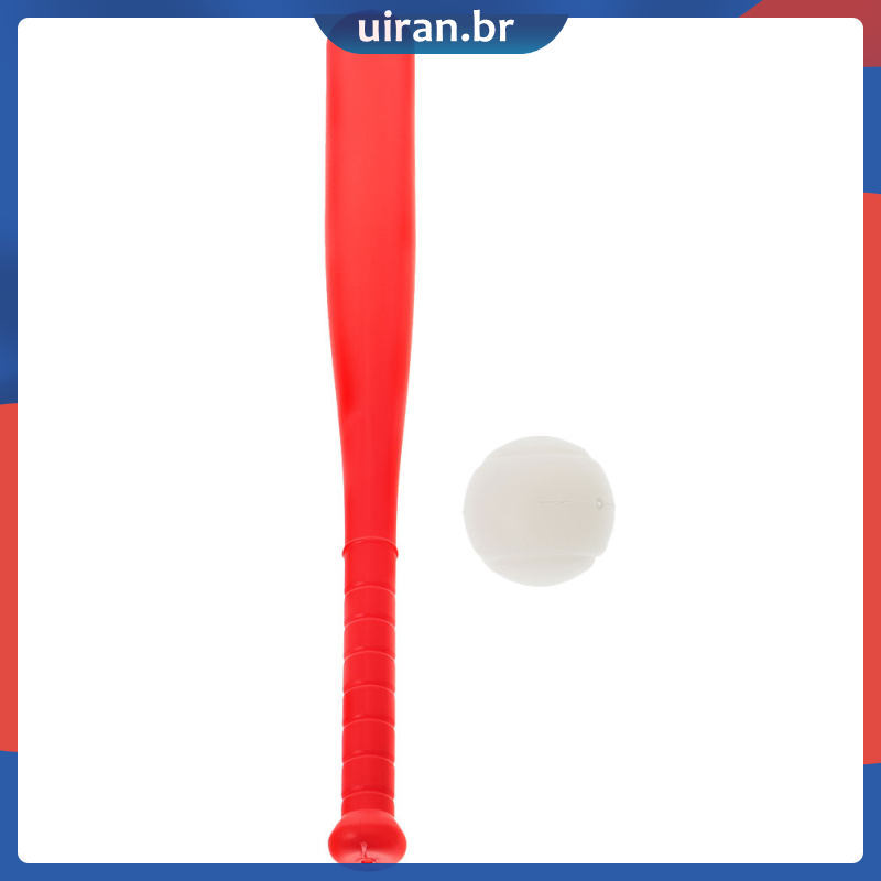 🎃 1Conjunto Brinquedos De Beisebol Plástico Vermelho Para Crianças Com Bastão E Bola Para Atividades Ao Ar Livre